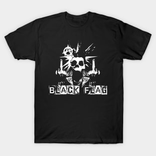 black flag skeletopunk T-Shirt